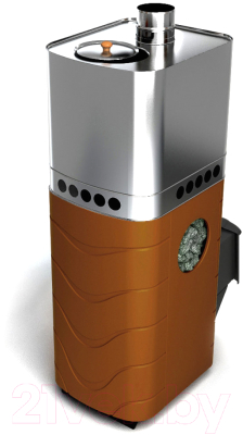 Печь-каменка ТМФ Бирюса 2013 Carbon (терракота, ДА, ЗК) - фото