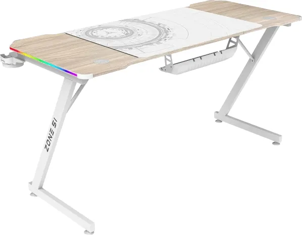 Геймерский стол Zone 51 Trine 140 RGB / Z51-T4R-WD