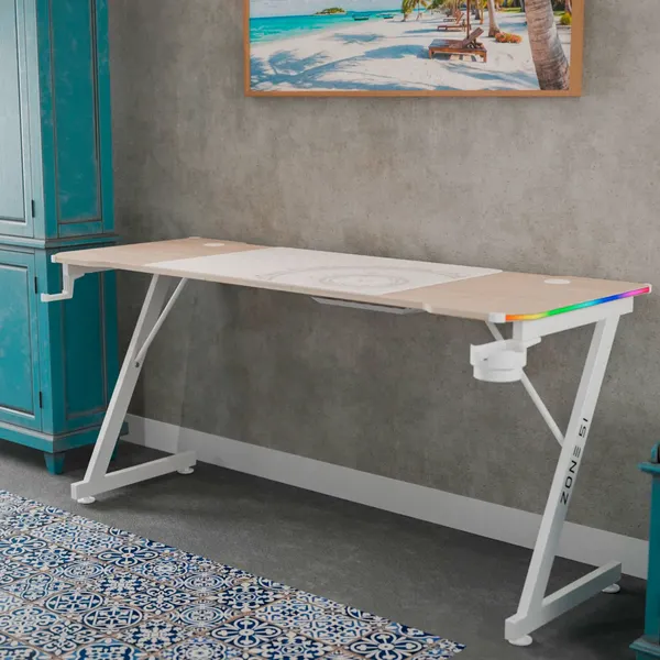 Геймерский стол Zone 51 Trine 160 RGB / Z51-T6R-WD