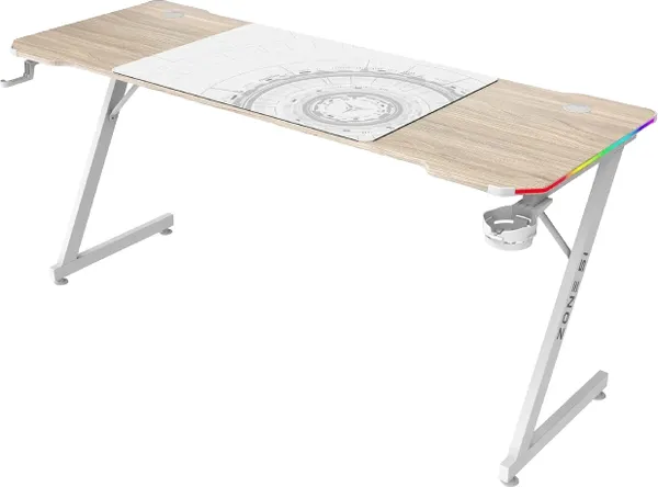 Геймерский стол Zone 51 Trine 160 RGB / Z51-T6R-WD