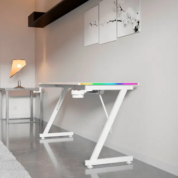 Геймерский стол Zone 51 Trine 160 RGB / Z51-T6R-WD