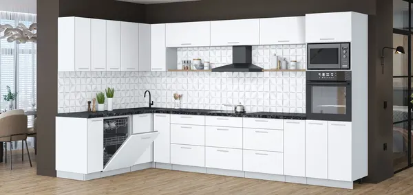 Кухонный гарнитур Интерлиния Мила Лайт 1.896х3.58-2