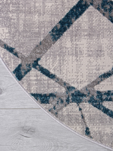 Ковер Merinos Liman F478-OVAL-GRAY-BLUE