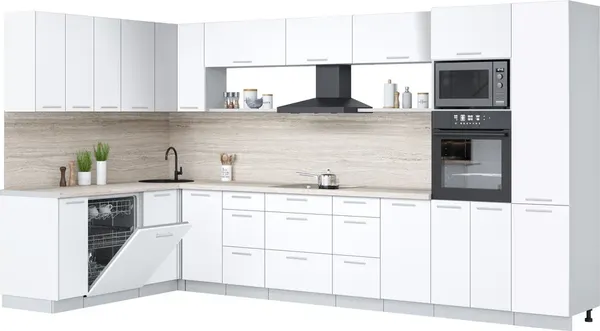 Кухонный гарнитур Интерлиния Мила Лайт 1.896х3.78 