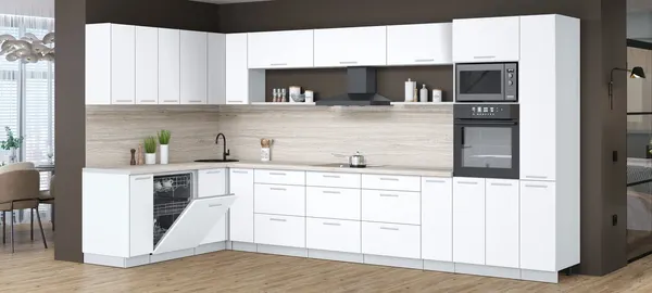 Кухонный гарнитур Интерлиния Мила Лайт 1.896х3.88