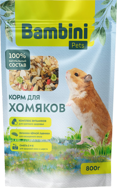 Корм для грызунов Bambini Pets Для хомяков - фото