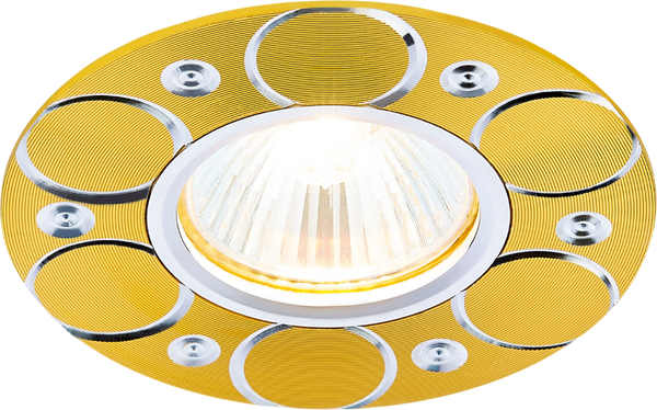 Точечный светильник Ambrella A808 AL/G - фото