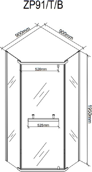 Душевой уголок Cerutti Spa Chika ZP91B