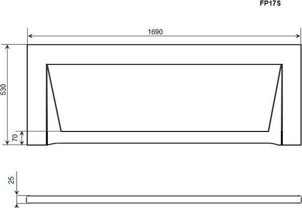 Экран для ванны Timo FP17S