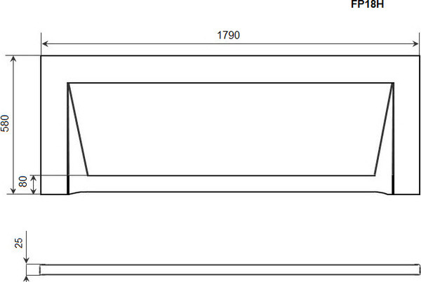 Экран для ванны Timo FP18H