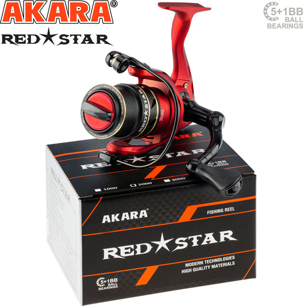 Катушка безынерционная Akara Red Star 2000 5+1bb / ARS2000-6