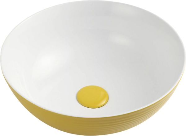 Умывальник Uptrend Cleo Yellow UP4004-2-B6+B20 - фото