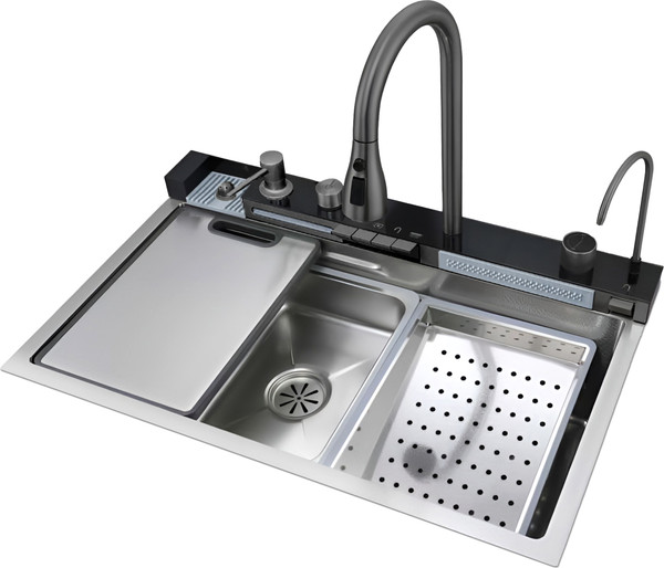 Мойка кухонная со смесителем Cerutti Spa Gloria Nano Embos CT11888 - фото
