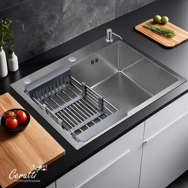 Мойка кухонная Cerutti Spa GLORIA60 nano embos / CT11257
