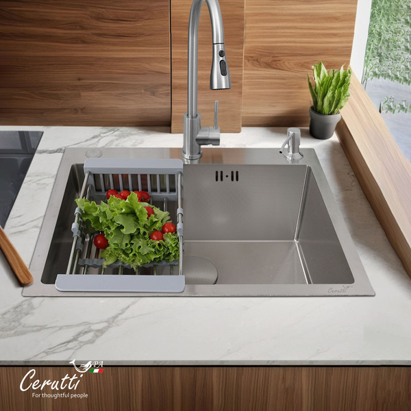 Мойка кухонная Cerutti Spa GLORIA60 nano embos / CT11257