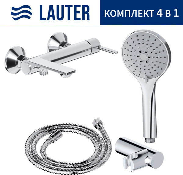 Смеситель Lauter Velvet 21СК6696С + 21СКFG80101C + 21S10167 + 21CKFS90120
