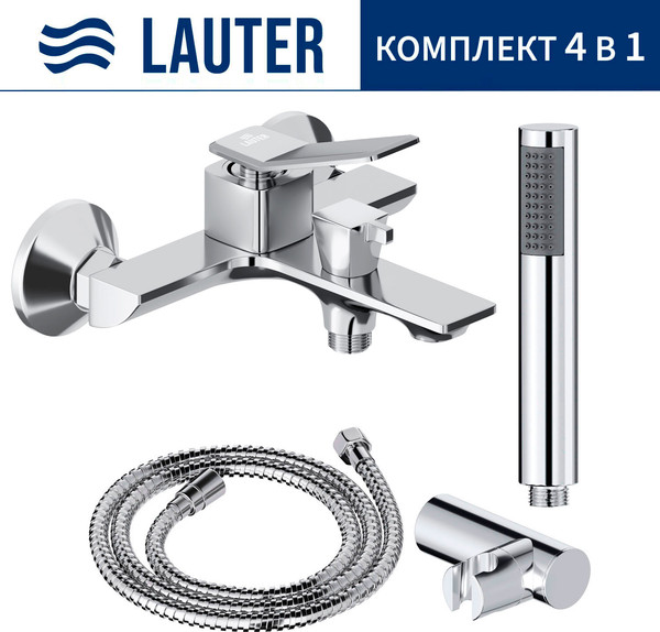 Смеситель Lauter Allure 21CK6618C + 21СКFG80101C + 21S10048 + 21CKFS90120 - фото