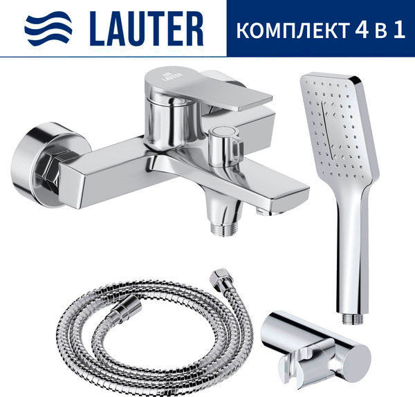 Смеситель Lauter Silk 21СК6572С + 21СКFG80101C + 21S00126 + 21CKFS90120