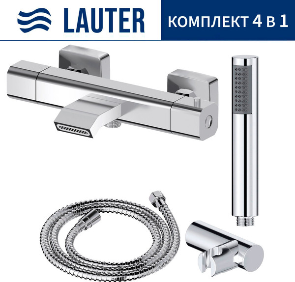 Смеситель Lauter Comfort 21YH40400 + 21СКFG80101C + 21S10048 + 21CKFS90120 - фото