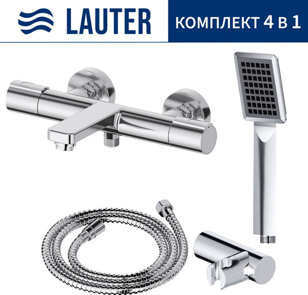 Смеситель Lauter Temp 21YH50427-4 + 21СКFG80101C + 21S00103 + 21CKFS90120 - фото