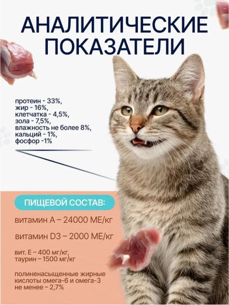 Сухой корм для кошек Ночной охотник Ягненок с облепихой