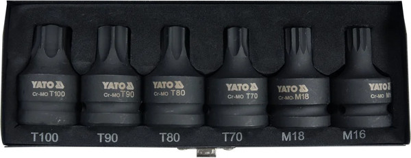 Набор головок слесарных Yato Torx/Spline / YT-10653