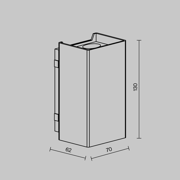Бра уличное Maytoni Shell O505WL-L3B3K