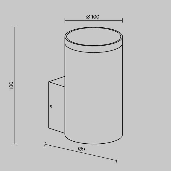 Бра уличное Maytoni Shim O514WL-L15B3K