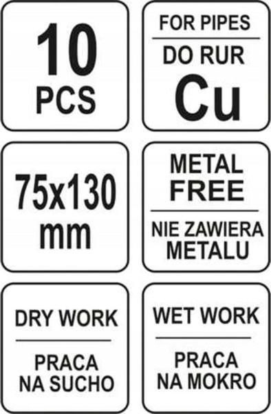 Набор губок абразивных Yato YT-63740