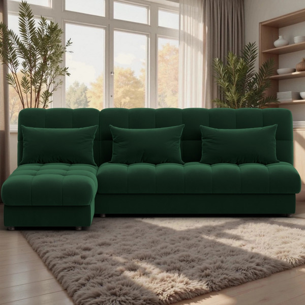 Диван угловой Лига Диванов Лига-116 НПБ угол левый / 136953L