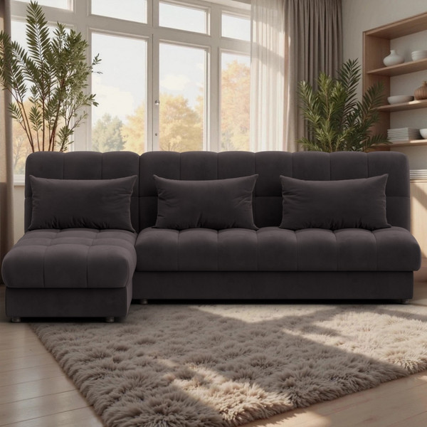 Диван угловой Лига Диванов Лига-116 НПБ угол левый / 136955L