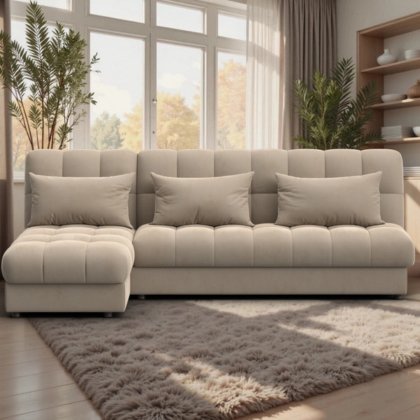 Диван угловой Лига Диванов Лига-116 НПБ угол левый / 136951L