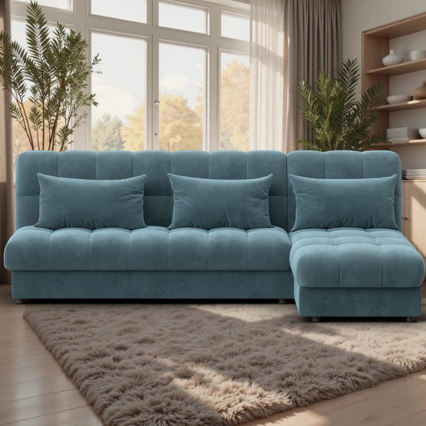 Диван угловой Лига Диванов Лига-116 НПБ угол правый / 136952