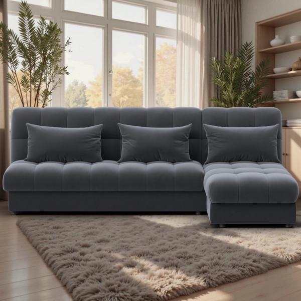 Диван угловой Лига Диванов Лига-116 НПБ угол правый / 136954