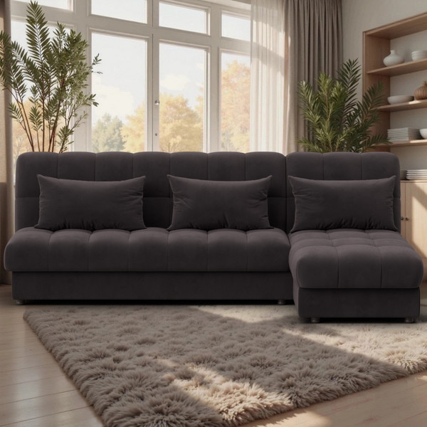 Диван угловой Лига Диванов Лига-116 НПБ угол правый / 136955