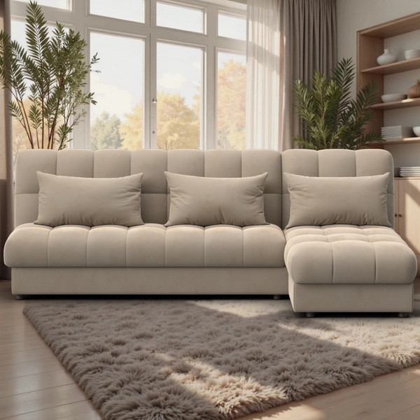 Диван угловой Лига Диванов Лига-116 НПБ угол правый / 136951