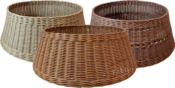 Юбка под елку GreenTerra Плетеная корзина 65см