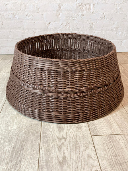 Юбка под елку GreenTerra Плетеная корзина 65см