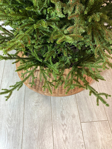 Юбка под елку GreenTerra Плетеная корзина 70см
