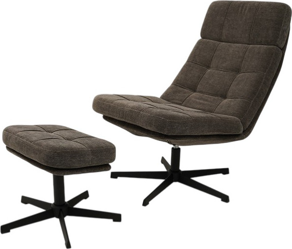 Кресло мягкое LAGOMA Леон с банкеткой - фото