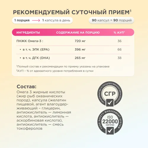 Жирные кислоты Chikalab Омега -3