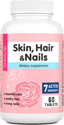 Комплексная пищевая добавка Chikalab Кожа, Волосы, Ногти - фото
