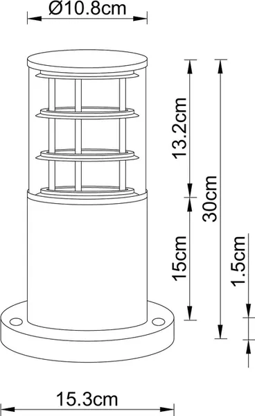 Светильник уличный Arte Lamp A5315FN-1BK