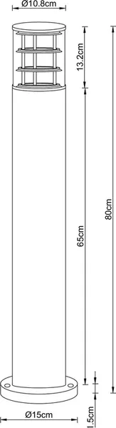 Светильник уличный Arte Lamp A5318PA-1BK