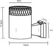 Бра уличное Arte Lamp A1926AL-1BK