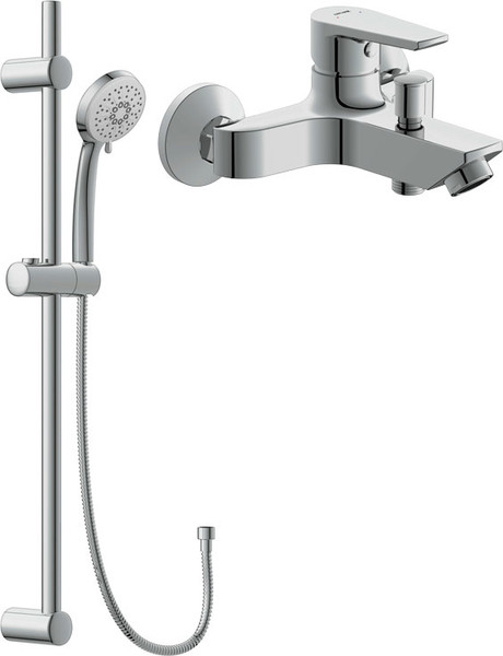 Душевой гарнитур со смесителем Cersanit Vero 63061 + Vibe 63067