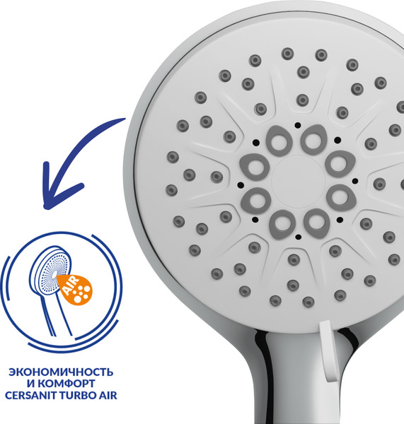 Смеситель Lauter Temp / 21YH50427-4 с душевым гарнитуром Vibe 63067