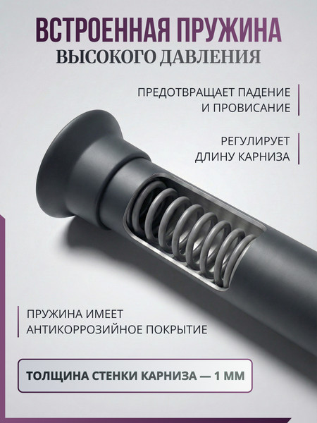 Карниз для ванны Comfort Alumin Group 011552