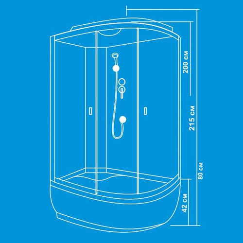 Душевой поддон Водный мир ВМ720 R