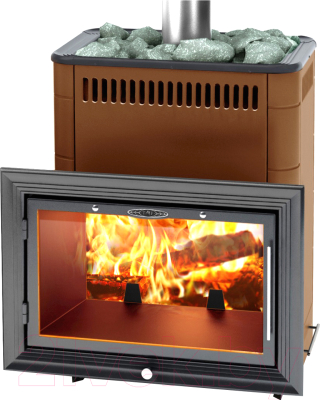 Печь-каменка ТМФ Витрувия Inox БСЭ (терракота) - фото